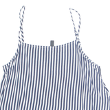 DIVIDED H&M Womens Camisole Top Blue Sleeveless Viscose Striped M