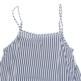 DIVIDED H&M Womens Camisole Top Blue Sleeveless Viscose Striped M