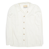 ONLY Womens Shirt Beige Collared Long Sleeve S