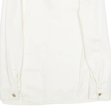 ONLY Womens Shirt Beige Collared Long Sleeve S