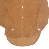 BERSHKA Womens Blouse Brown Collared Long Sleeve L