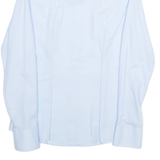 OLYMP Womens Shirt Blue Collared Long Sleeve M