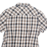 YESSICA Womens Printed Shirt Grey Collared Check S