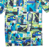 SCHNEBERGER Womens Oversized Top Blue Crazy Pattern M