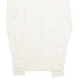 SAWACO Womens Top Cream Long Sleeve Suede S