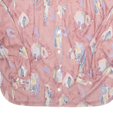 Womens Printed Shirt Red Collared Long Sleeve Crazy Pattern L