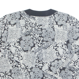 SERGIO DI LAURENT Womens Printed Blouse White Long Sleeve Crazy Pattern M