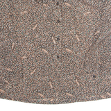 CASUAL WEAR Womens Printed Blouse Brown Collared Long Sleeve Spotted M