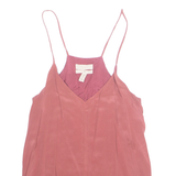 H&M Womens Camisole Top Pink V-Neck Sleeveless Silk XS