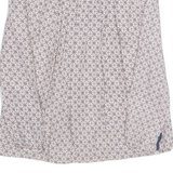 PEGE GEAMS Womens Printed Blouse Pink Long Sleeve Crazy Pattern S