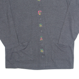 HOUSE Womens Blouse Grey Long Sleeve XL