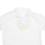 Womens Top White Collared M