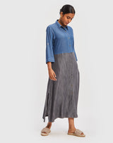 Double the Fun Dress in Blue
