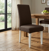 Anyseat Coffee Waterproof Chair Cover – Corn Kernel Pattern Stretch Slipcover for Dining Room