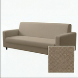 Anyseat 3-Seater Sofa Cover – Plain Beige Style Slipcover for Living Room Chair Protection