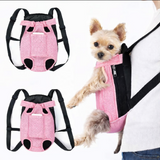 Anypet Pink Denim Pet Carrier Backpack – Small Travel Bag with Front Pocket for Pets