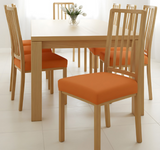 Anyseat Plain Orange Stretch Chair Cover – Washable, Removable Dining & Kitchen Seat Protector