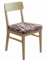 Anyseat Purple Vintage Vine Pattern Print Chair Cover – Stretch Washable Removable Seat Cover for Dining & Kitchen