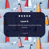 Powder Blue Sails and Seagulls iPhone 12/ iPhone 12 Pro Case