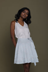 Sand in my Toes Summer Blue Skirt