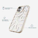 Clear Sandstone Wiggle iPhone 17 Case With London Fog Ridge (MagSafe included)