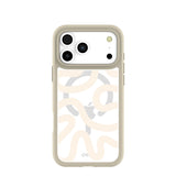 Clear Sandstone Wiggle iPhone 17 Pro Max Case With London Fog Ridge (MagSafe included)