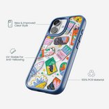 Clear Sardine Cans iPhone 17 Case With True Blue Ridge (MagSafe included)