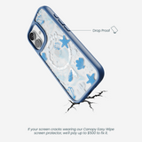 Clear Sea and Saddle iPhone 17 Case With True Blue Ridge (MagSafe included)