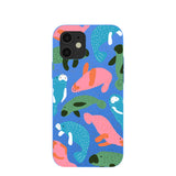 Electric Blue Sea Cows iPhone 12/ iPhone 12 Pro Case