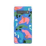 Electric Blue Sea Cows Google Pixel 7a Case