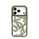 Clear Serpent Sketch iPhone 17 Pro Case With Forest Floor Ridge (MagSafe included)