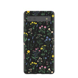 Black Shadow Blooms Google Pixel 6a Case