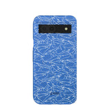 Electric Blue Shark Frenzy Google Pixel 8a Case