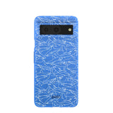 Electric Blue Shark Frenzy Google Pixel 8 Case