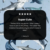 Powder Blue Sharks Samsung Galaxy S21 Case