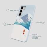 Powder Blue Shredding Peaks Samsung Galaxy S25+(Plus) Case