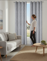 Anydrape Grey Luxury Retro Curtains – Modern Textured Drapes for Living Room, Bedroom & Dining Decor