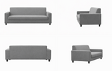 Anyseat 3-Seater Sofa Cover – Ash Grey Style Slipcover for Living Room Chair Protection