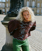 Blouse Se1710 Tone Shirt Wine