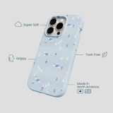 Powder Blue Ski Pass iPhone 14 Pro Case