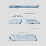 Powder Blue Ski Pass iPhone 6/6s/7/8/SE Case