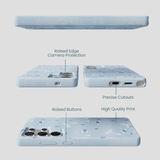 Powder Blue Ski Pass Samsung Galaxy S25 Ultra Case