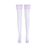 Lustrous Shiny Sheer Thigh-Highs