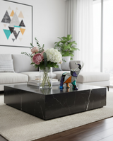 ANYHOUZ Medium Abstract with Geometric Graffiti Elephant Sculpture Figurine – Realistic Statue Ornament for Modern Home Decor