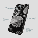 Black Snake Scale iPhone 15 Plus Case
