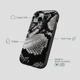 Black Snake Scale iPhone 15 Case
