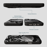 Black Snake Scale iPhone 16 Plus Case