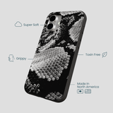 Black Snake Scale iPhone 16 Plus Case