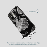 Black Snake Scale iPhone 16 Case