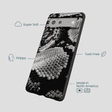 Black Snake Scale Google Pixel 6a Case